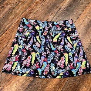 Womens Club Jack Smith Multi color feather athletic skort